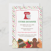 Whimsical Christmas Cookie Exchange Uitnodiging (Voorkant)