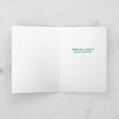 Whimsical Christmas Cookie Merry & Bright Holiday Kaart (Binnen)