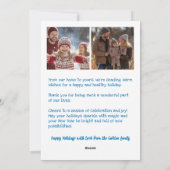 Whimsical Christmas Cute Custom Arch 3 PHOTO Feestdagenkaart (Achterkant)