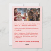 Whimsical Christmas  Cute Custom Arch 3 PHOTO  Feestdagenkaart (Achterkant)