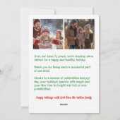 Whimsical Christmas  Cute Custom Arch 3 PHOTO  Feestdagenkaart (Achterkant)