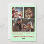 Whimsical Christmas  Cute Custom Arch 4 PHOTO  Feestdagenkaart (Achterkant)