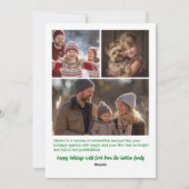 Whimsical Christmas  Cute Custom Arch 4 PHOTO  Feestdagenkaart (Achterkant)