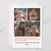 Whimsical Christmas  Cute Custom Arch 4 PHOTO  Feestdagenkaart (Achterkant)