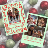 Whimsical Christmas  Cute Custom Arch 4 PHOTO  Feestdagenkaart