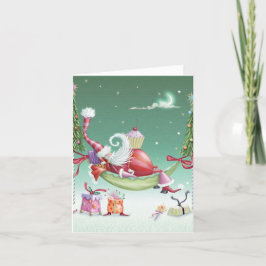 Whimsical Christmas Day Kaart - Cupcake