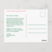 Whimsical CHRISTMAS Doodles CUSTOM Arch FOTO Briefkaart (Achterkant)