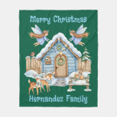 Whimsical Christmas Fleece Deken (Voorkant)