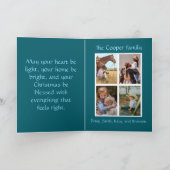 Whimsical Christmas Folded Holiday Card Feestdagen Kaart (Binnen)