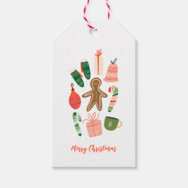Whimsical Christmas Gift Label Cadeaulabel