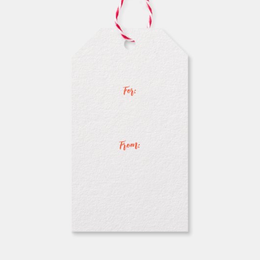 Whimsical Christmas Gift Label Cadeaulabel (Achterkant)
