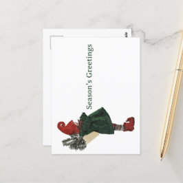 Whimsical Christmas Gnome Briefkaart - Groet