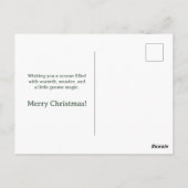 Whimsical Christmas Gnome Briefkaart - Groet (Achterkant)