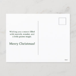 Whimsical Christmas Gnome Briefkaart - Groet
