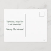 Whimsical Christmas Gnome Briefkaart - Groet (Achterkant)