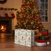 Whimsical Christmas Gnome Gift Bag Groot Cadeauzakje