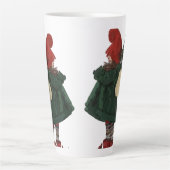 Whimsical Christmas Gnome Latte Mok (Voorkant)