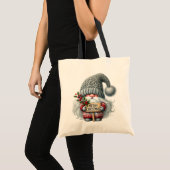 🎅 Whimsical Christmas Gnome Tote Bag (Voorkant (product))