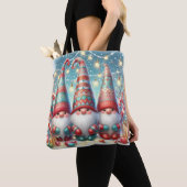Whimsical Christmas Gnome Tote Bag (Dichtbij)