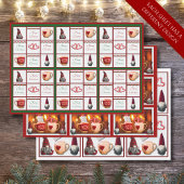 Whimsical Christmas Gnome Wrapping Paper Set van 3