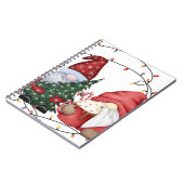 Whimsical Christmas Gnomes Scandinavische vakantie Notitieboek (Linkerzijde)