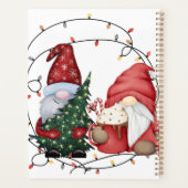 Whimsical Christmas Gnomes Scandinavische vakantie Planner (Achterkant)