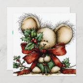 Whimsical Christmas Greeting Card Feestdagenkaart (Voorkant / Achterkant)