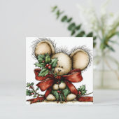 Whimsical Christmas Greeting Card Feestdagenkaart (Staand voorkant)