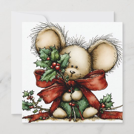 Whimsical Christmas Greeting Card Feestdagenkaart (Voorkant)