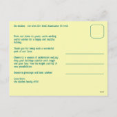 Whimsical Christmas Grid Cute Custom Feestdagenkaart (Achterkant)