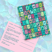 Whimsical Christmas Grid Cute Custom  Feestdagenkaart