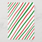 Whimsical Christmas Holiday Party Cute Custom Menu (Achterkant)