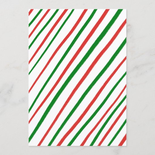 Whimsical Christmas Holiday Party Cute Custom  Menu (Achterkant)