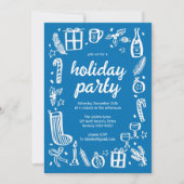 Whimsical Christmas Holiday Party Schattige Custom Kaart (Voorkant)