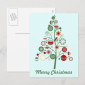Whimsical Christmas Holiday Tree Briefkaart (Voorkant / Achterkant)