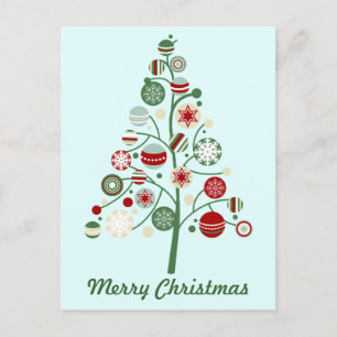 Whimsical Christmas Holiday Tree Briefkaart