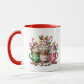 Whimsical Christmas Hot Cocoa Mokken met Marshmall (Links)