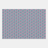 Whimsical Christmas Icon Grids Cute Bright Holiday Inpakpapier Vel (Voorkant 3)