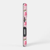 Whimsical Christmas Kousen Geschenken Patroon Roze iPhone Hoesje (Rechterkant)