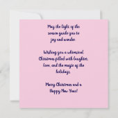 Whimsical Christmas Lighthouse Holiday Kaart (Achterkant)