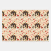 Whimsical Christmas Manger Scenes Inpakpapier Vel (Voorkant)