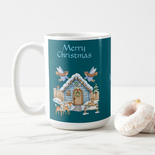 Whimsical Christmas Mug Koffiemok (Met donut)