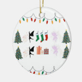 Whimsical Christmas Ornament Moravische sterren (Links)