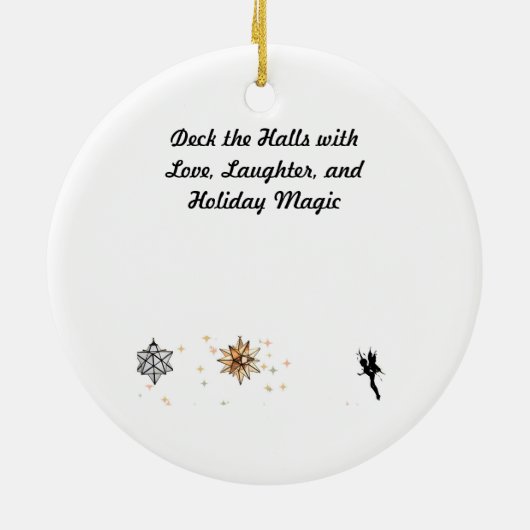 Whimsical Christmas Ornament Moravische sterren (Achterkant)