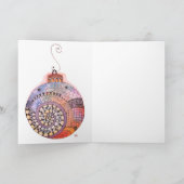 Whimsical Christmas Ornament Wenskaart Feestdagen Kaart (Binnen)