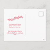 Whimsical Christmas Ornamenten Foto Feestdagenkaart (Achterkant)