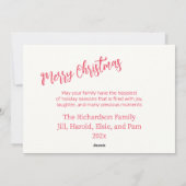 Whimsical Christmas Ornamenten Foto Feestdagenkaart (Achterkant)