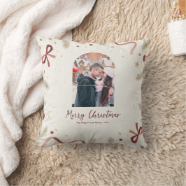 Whimsical Christmas Pillow – Minimal Festive Desig Kussen