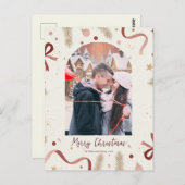 Whimsical Christmas Postcard – Customizable Holida Briefkaart (Voorkant / Achterkant)