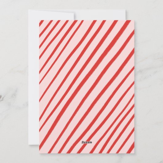 Whimsical Christmas Schattige Custom Arch FOTO Feestdagenkaart (Achterkant)